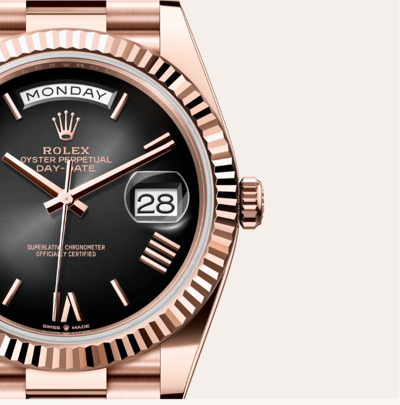 Rolex Day-Date 40 Oyster, Everose Altın