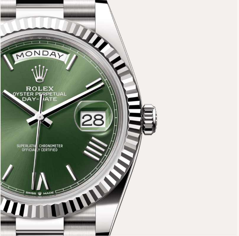 Rolex Day-Date 40 Oyster Beyaz Altın