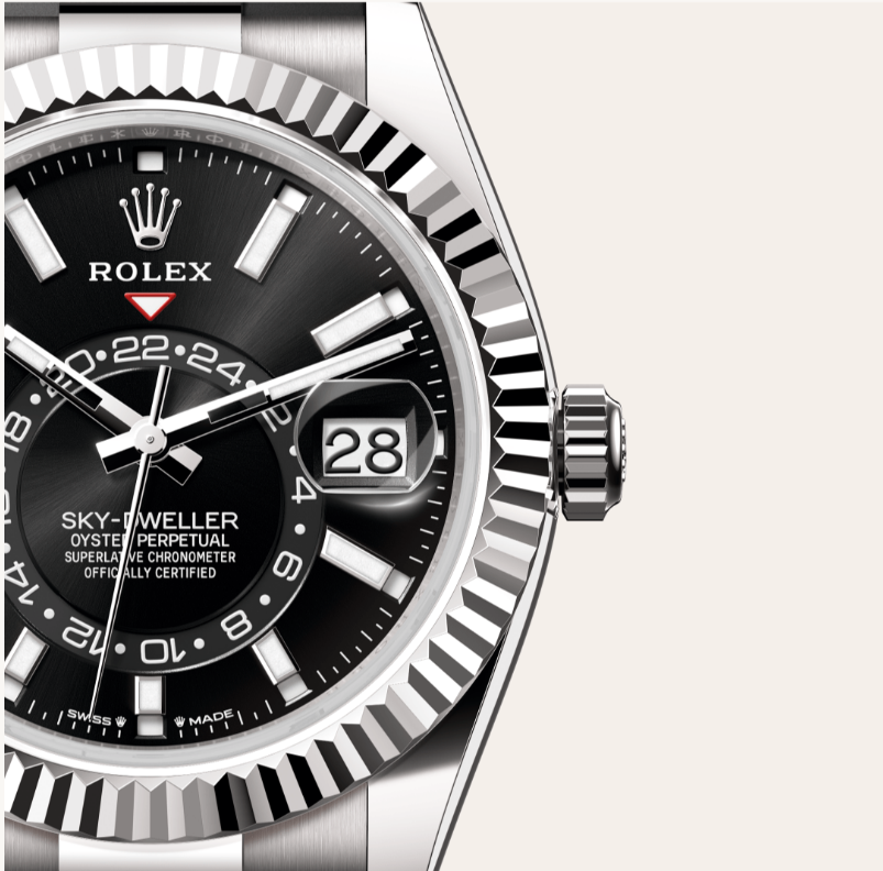 Rolex Sky-Dweller Oyster, Beyaz Altın