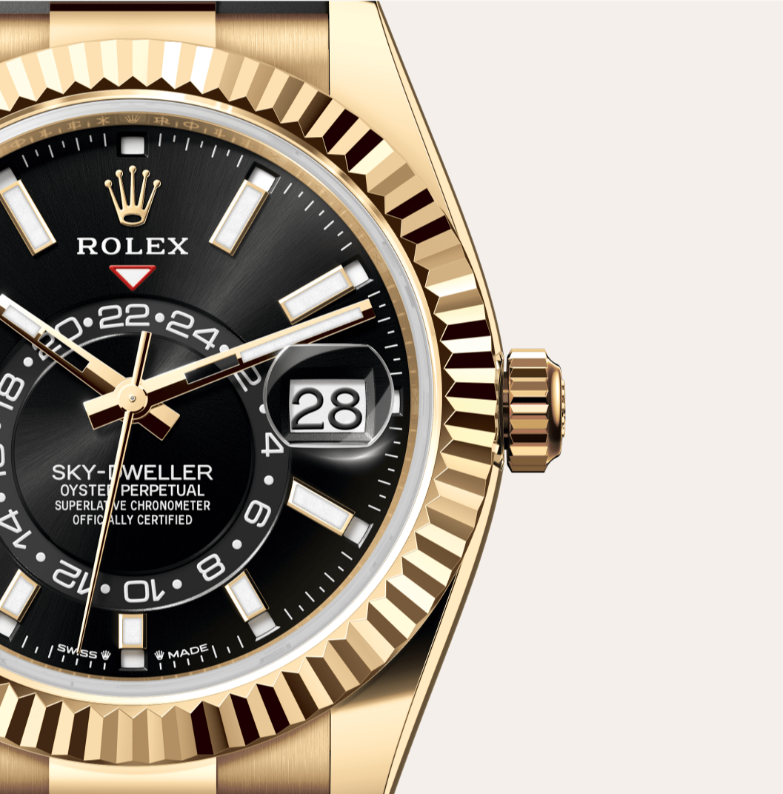 Rolex Sky-Dweller Oyster, Sarı Altın