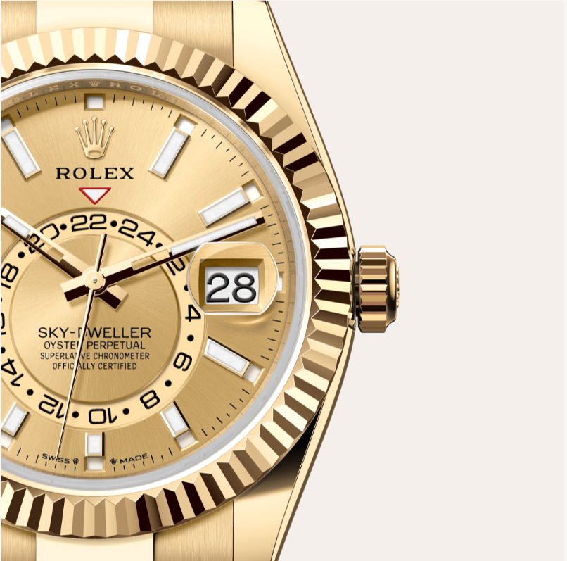 Rolex Sky-Dweller Oyster,Sarı Altın