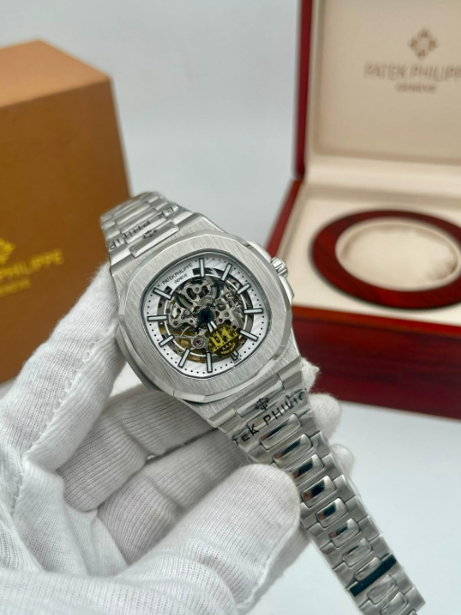 Patek Philippe  Nautilus Skeleton Silver Edition