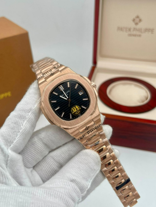 Patek Philippe Nautilus Rose Gold Black Dial