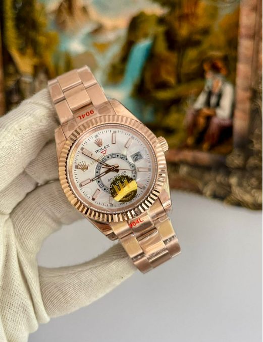 Rolex Sky-Dweller Rose Gold – Beyaz Kadranlı