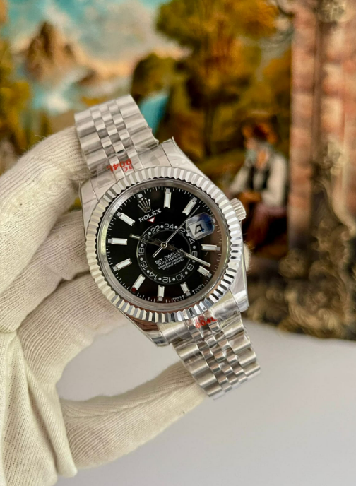 Rolex Sky-Dweller Siyah Kadran – Jubilee Bilezikli