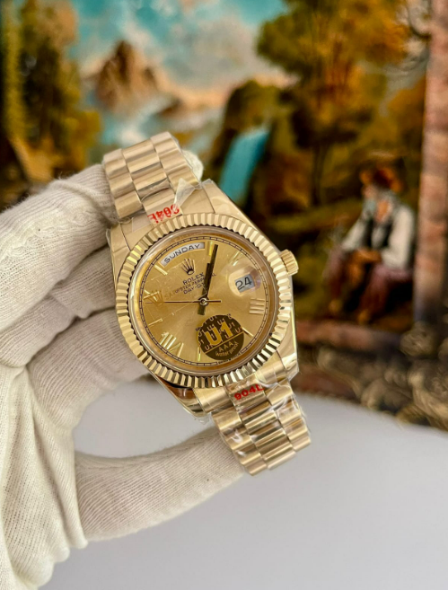 Rolex Day-Date Altın Kadran ve Altın Metal Bilezik