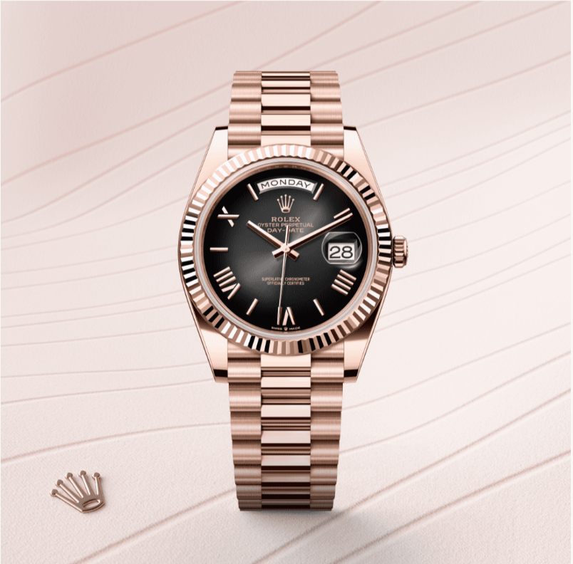 Rolex Day-Date 40 Oyster, Everose Altın