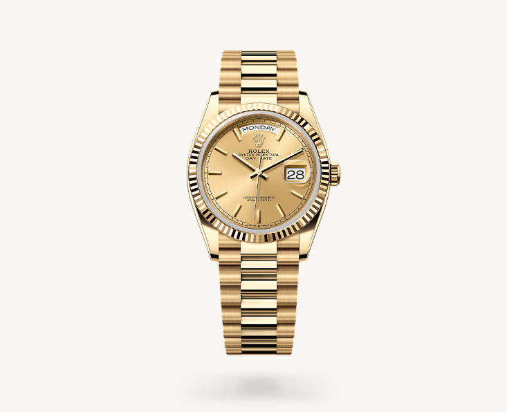 Rolex Day-Date 36 Oyster, Sarı altın