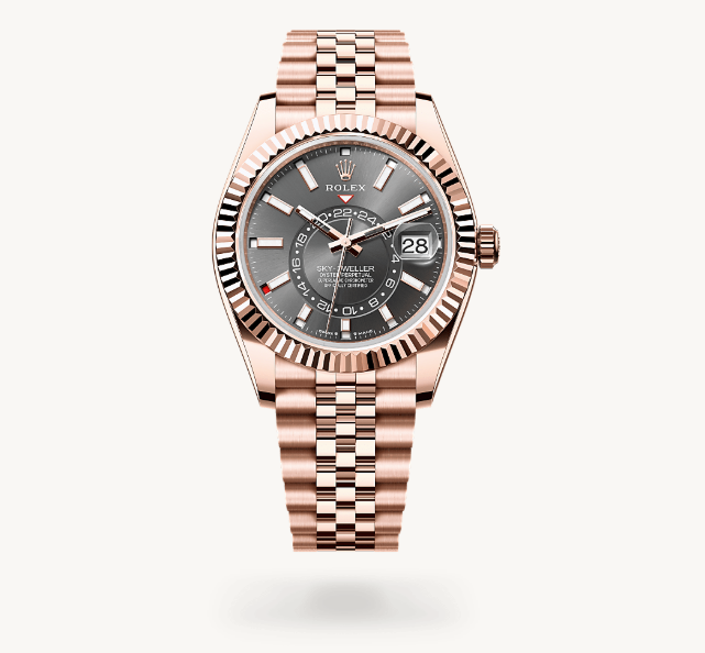 Rolex Sky-Dweller Oyster, Everose altın