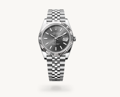 Rolex Datejust 41 Oyster, Oystersteel çelik ve beyaz