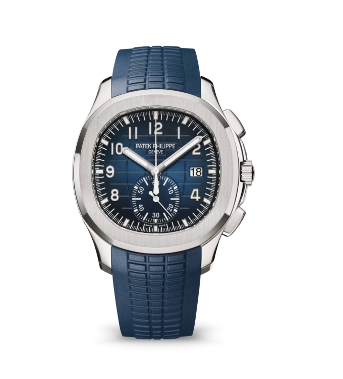 Patek-Style Aquanaut Chrono – Navy Rubber Sport Edition