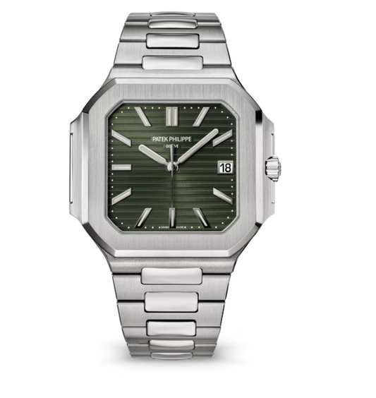 Patek-Style Nautilus – Green Slate Steel Edition