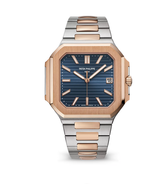 Patek-Style Nautilus – RoseSteel Blue Two-Tone Edition