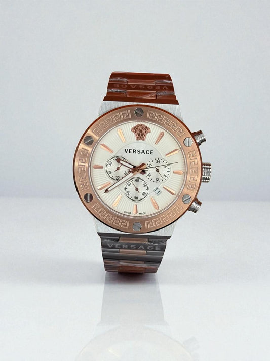 Versace V-Race Chronograph Two-Tone