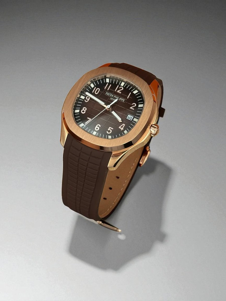 Patek Philippe Aquanaut – Kahverengi Kadran & Kayış, Rose Gold Kasa