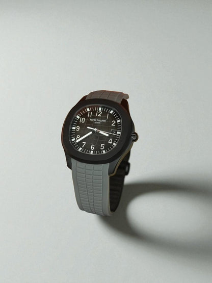 Patek Philippe Aquanaut – Siyah Kasa, Gri Kadran ve Gri Kauçuk Kayış