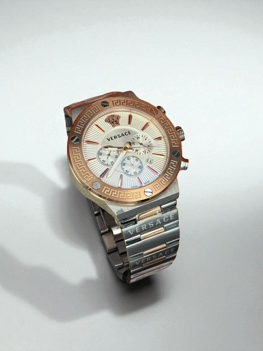 Versace V-Race Chronograph Two-Tone