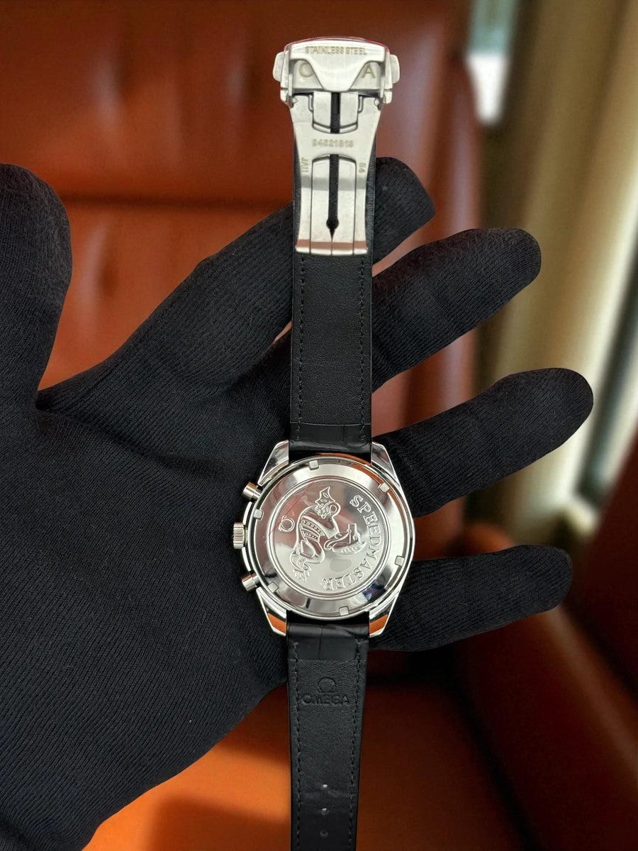 Omega Speedmaster Professional Moonwatch – Siyah Kadran, Deri Kayışlı