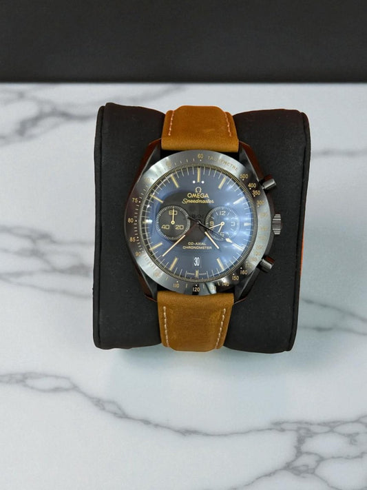 Omega Speedmaster Co-Axial Chronometer – Kahverengi Deri Kayışlı