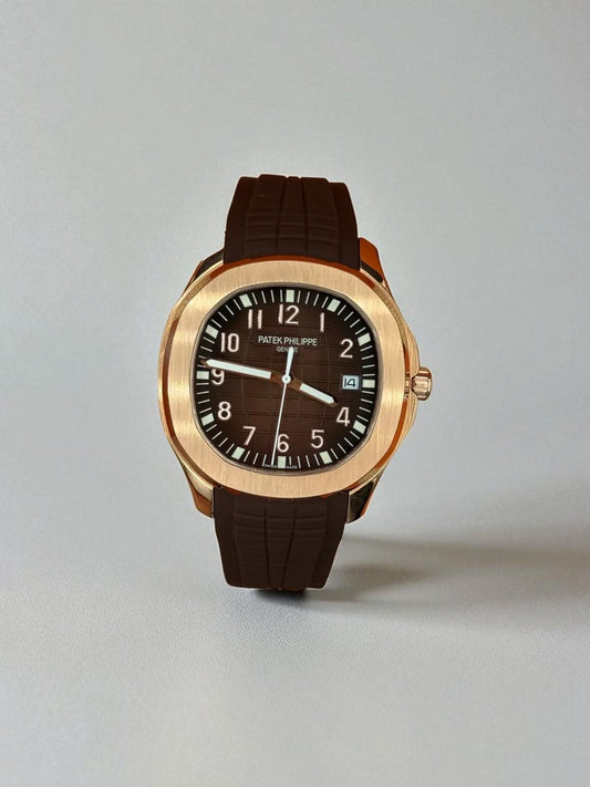Patek Philippe Aquanaut – Kahverengi Kadran & Kayış, Rose Gold Kasa