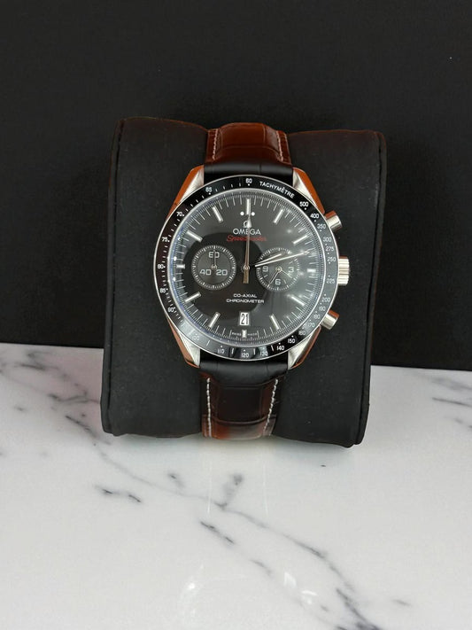 Omega Speedmaster Co-Axial Chronometer – Siyah Kadran, Deri Kayışlı